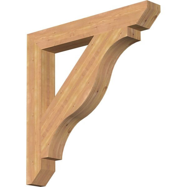 Ekena Millwork Funston Slat Smooth Bracket, Western Red Cedar, 5 1/2"W x 42"D x 42"H BKT06X42X42FST06SWR - main
